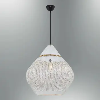Llambë tavani Opviq, 4461-25-01, e bardhë, kapak ratan, 50x120cm