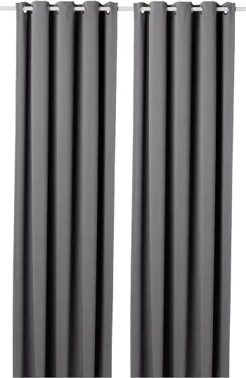Perde blackout anthracite, Evila Originals, 145x250cm