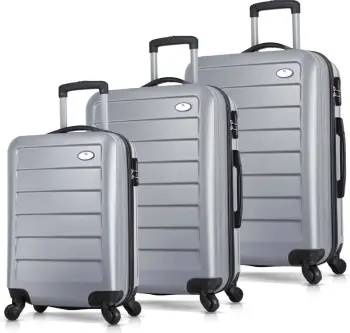 Set valixhesh (3 copë), Zoozie Bags, 4766, ngjyrë gri
