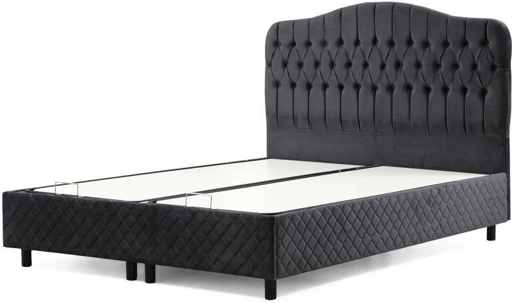 Baze dhe shtrat dopio me kënd, Skye Decor, Vassi, 150x200, anthracite - 1