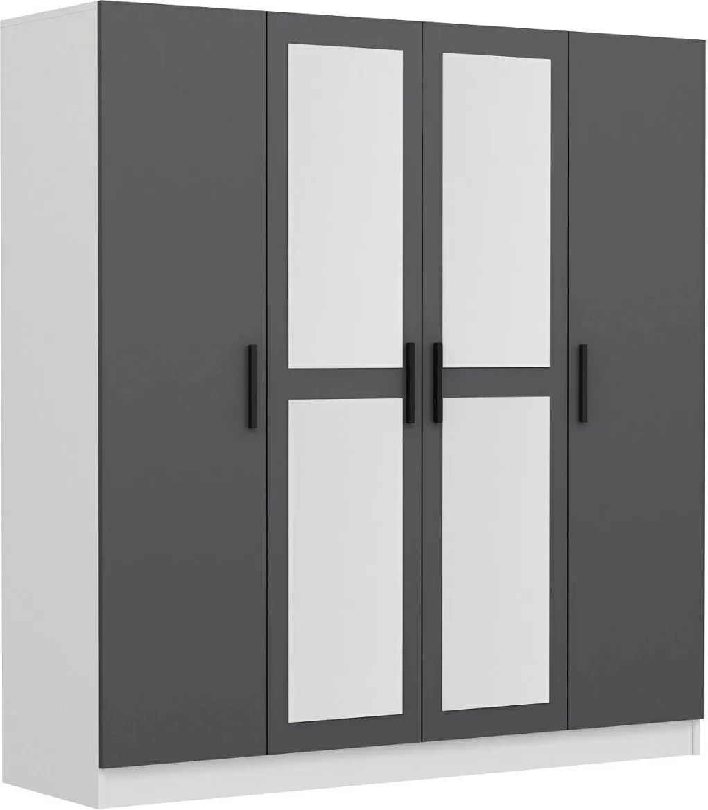 Dollap Skye Decor, anthracite, 180x210x52cm - 7