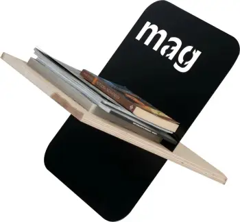 Mbajtës revistash Skye Decor, ngjyrë e zezë, Vemag