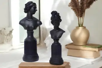 Set dekorativ prej dy pjesësh, ngjyrë e zezë, Evila Originals, CY0441