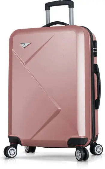 Valixhe udhëtimi, ngjyrë rozë gold, Zoozie Bags, 67x43x28cm, 70L