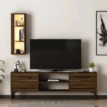Komodë TV Skye Decor, ngjyrë arre, Bien