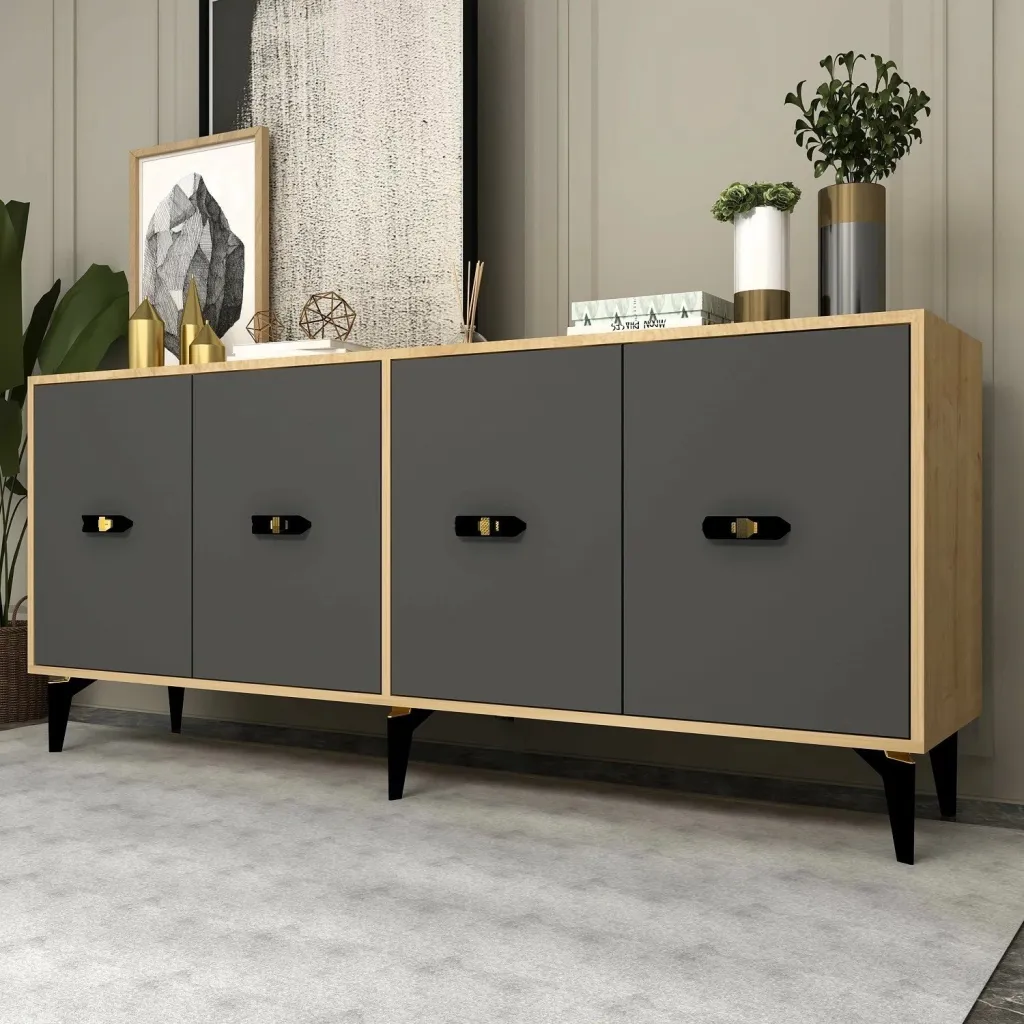 Konsol Skye Decor, lisi Sapphire, antracit - 2
