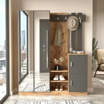 Stendë korridori Skye Decor, ngjyrë pishë Atlantike dhe antracit, Dd8-Aa