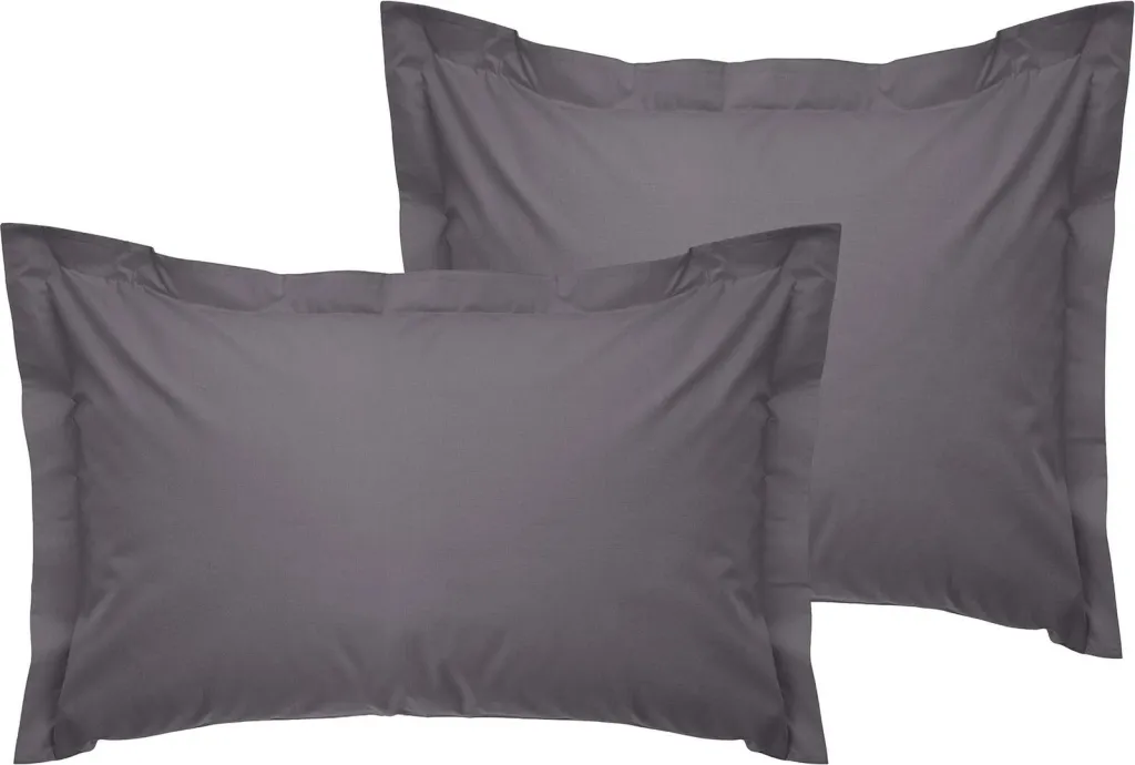 Set jastëkësh Oxford, ngjyrë gri e errët, 2 copë, 80x80+5cm - 1
