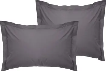 Set jastëkësh Oxford, ngjyrë gri e errët, 2 copë, 80x80+5cm
