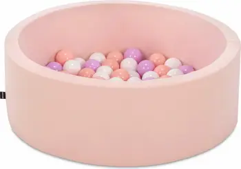 Pishinë me topa për fëmijë, ngjyrë rozë, Bubble Pops v3