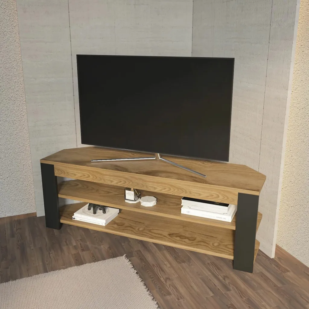 Komodë TV Skye Decor, ngjyrë lis i vjetër, antracit - 2