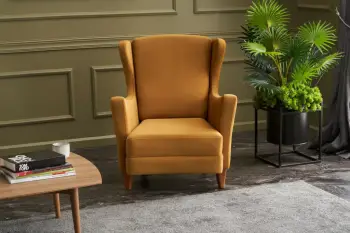 Karrige Wing Lola, ngjyrë ari, Atelier del Sofa