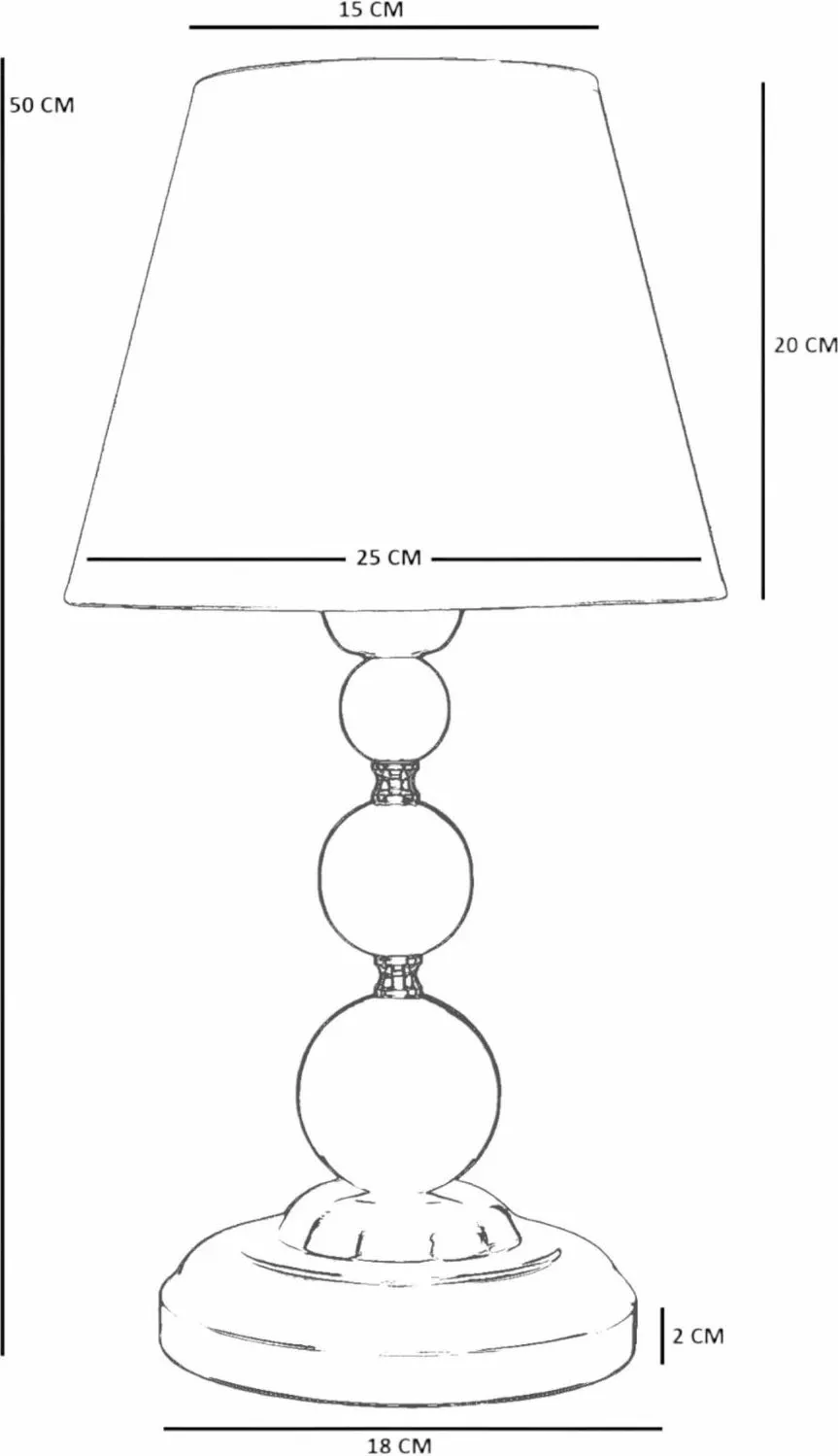 Llambë tavoline Opviq, 8908-1, trup metalik, e zezë - 5