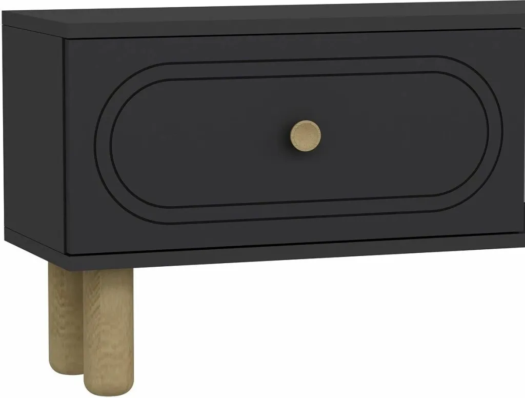 Komodë TV Skye Decor, oxhak Polen Bohem, antracit - 6