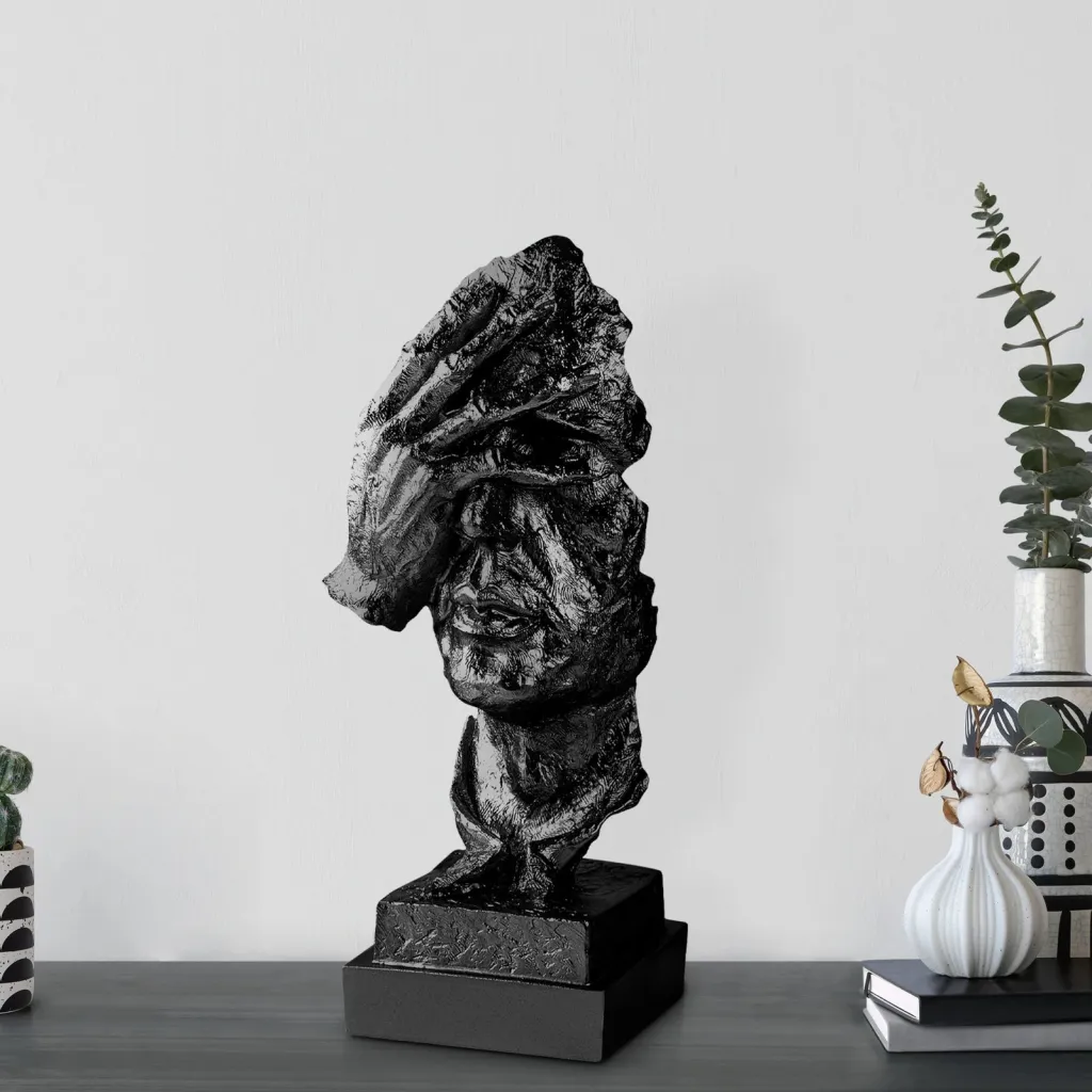 Objekt dekorativ Evila Originals, Yak-032-C, ngjyrë e zezë - 1