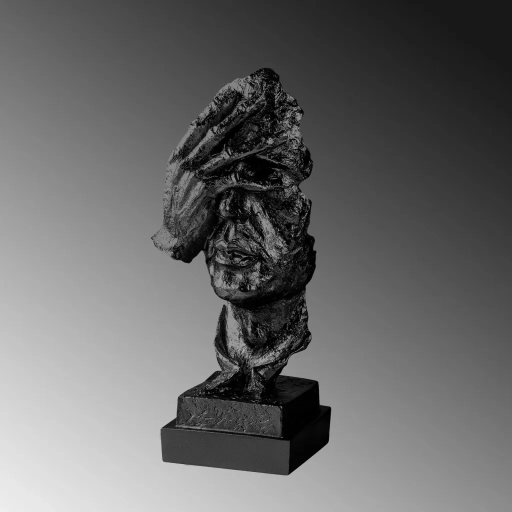 Objekt dekorativ Evila Originals, Yak-032-C, ngjyrë e zezë - 5