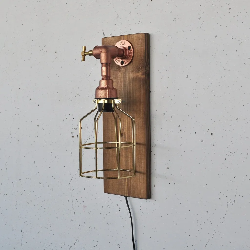 Llambë muri Opviq, dru dhe ari rozë, Pp168 - 3