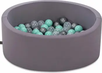 Pishinë me topa për fëmijë, Bubble Pops v3, ngjyrë gri