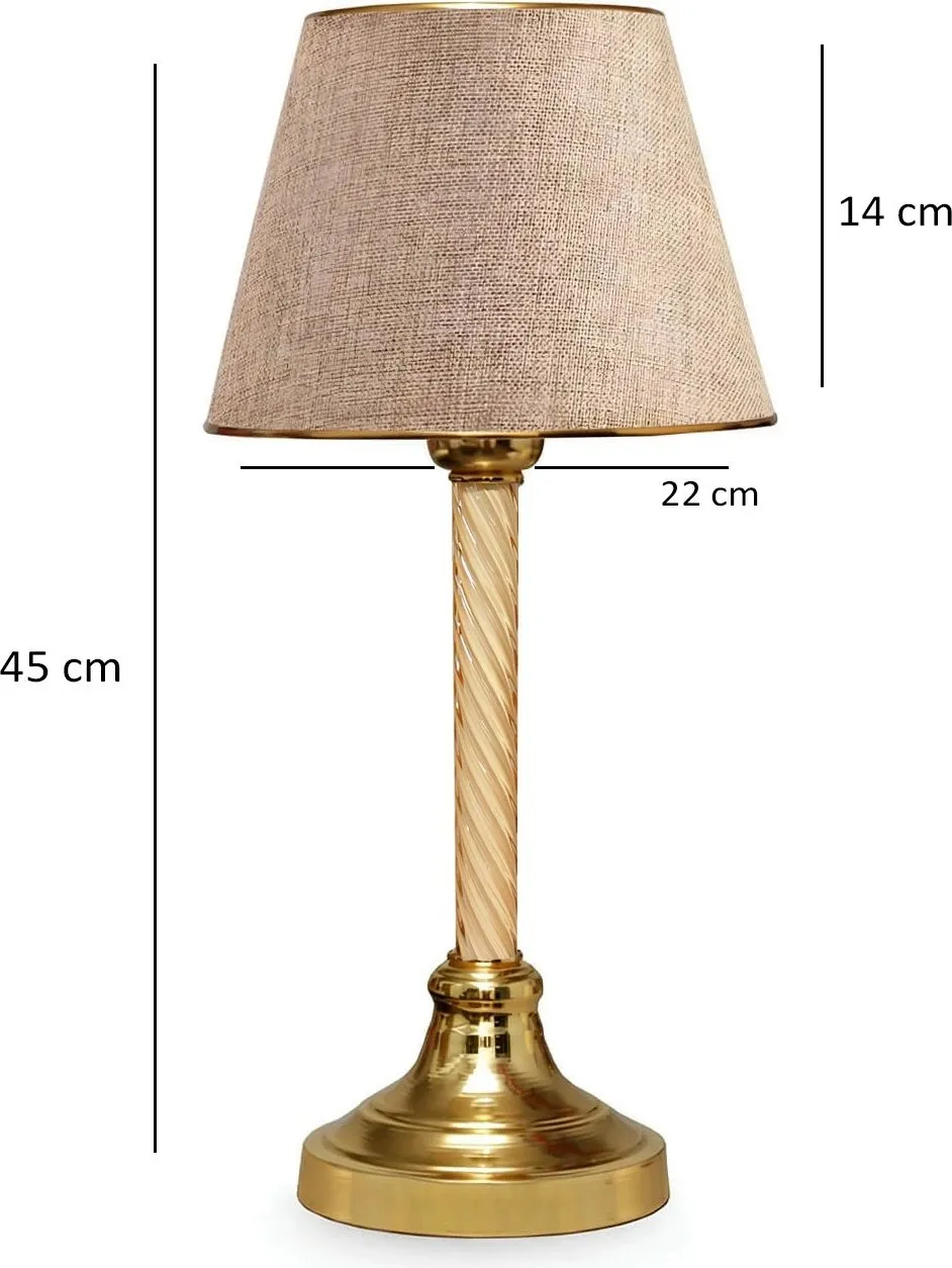 Llambë tavoline Opviq, AYD-2982, bezhë dhe ari - 5