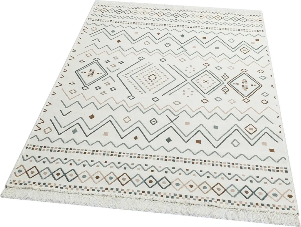 Qilim Conceptum Hypnose, 80x300cm, bezhë, kaltër, mink - 1