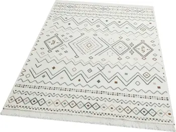 Qilim Conceptum Hypnose, 80x300cm, bezhë, kaltër, mink