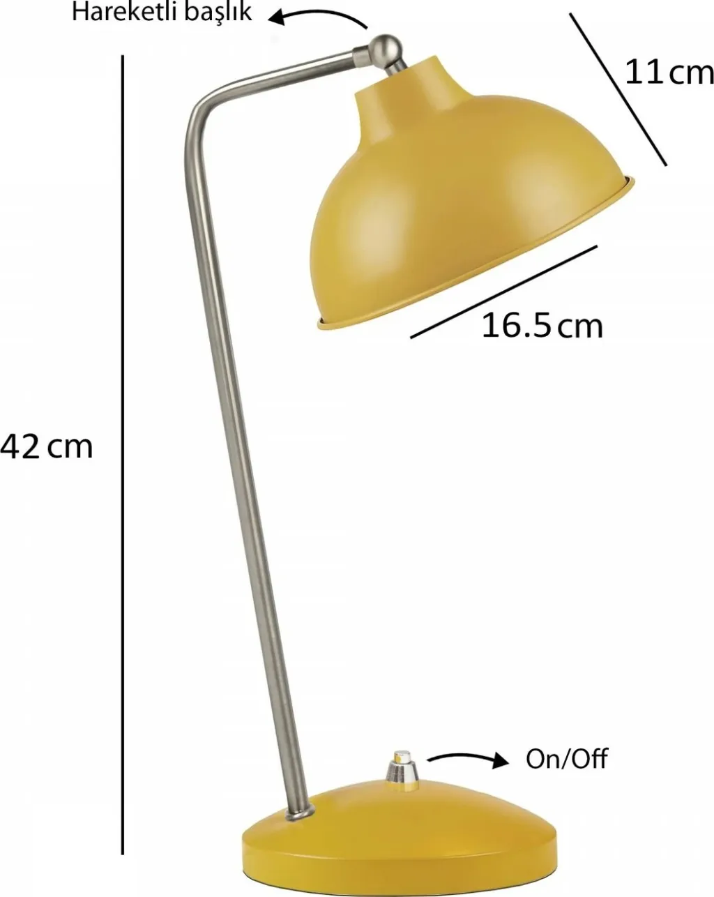 Llambë tavoline Opviq, ngjyrë mustard, 241300 - 4