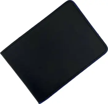 Portofol për burra, Zoozie Bags Albion, ngjyrë e zezë dhe blu