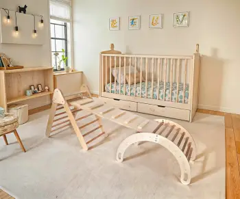 Set ngjitës Pikler, ngjyrë lisi, Skye Decor, BLTYZ-AKTV0149