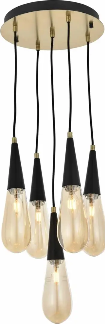Llambë tavani industriale Opviq, AV-4236-5ET, ngjyrë antike, 5 copa