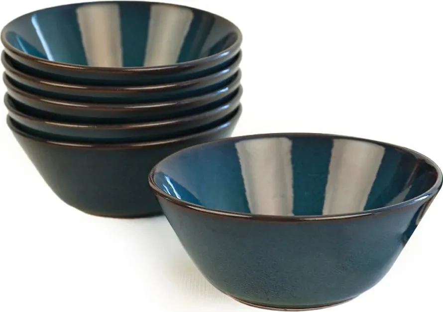 Set tasash (6 copë), Hermia Concept, ngjyrë kaltër e errët, ST042406FQ08A000000MAKA500 - 2