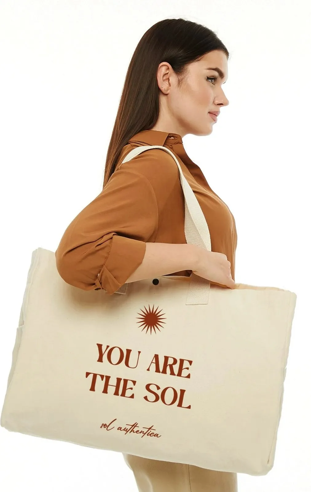 Torbë tote Zoozie Bags, krem, 2198 - 3