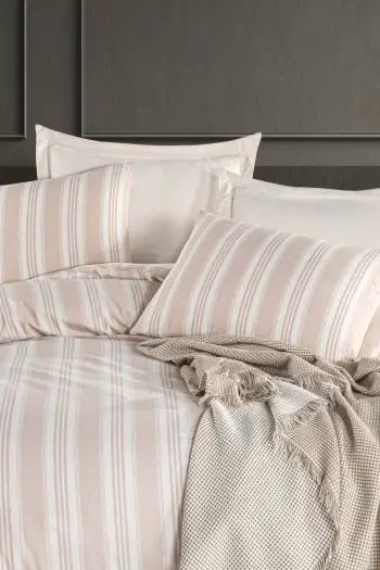 Set mbulesë jorgan për teke XXL, L'essentiel, Soft Line, bezhë