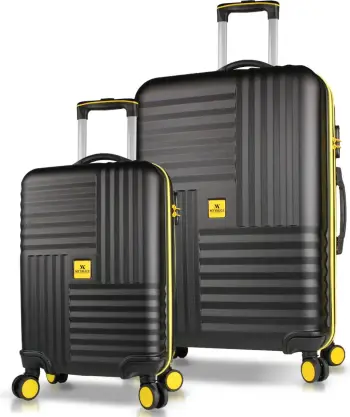 Set valixhesh (2 copë), ngjyrë e zezë, Zoozie Bags, 8289
