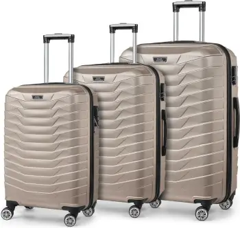 Set valixhesh (3 copë), ngjyrë ari, Zoozie Bags, P55UCVLZ06