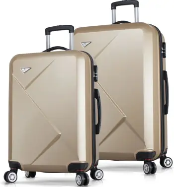Set valixhesh (2 copë), ngjyrë ari, Zoozie Bags, 7001