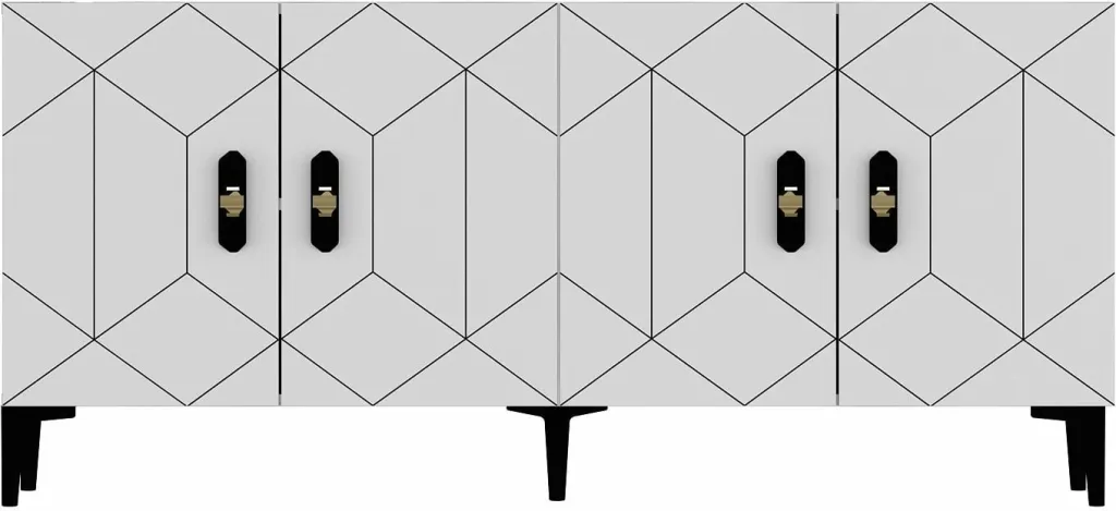 Konsol Skye Decor, Cross KB150, e bardhë - 5
