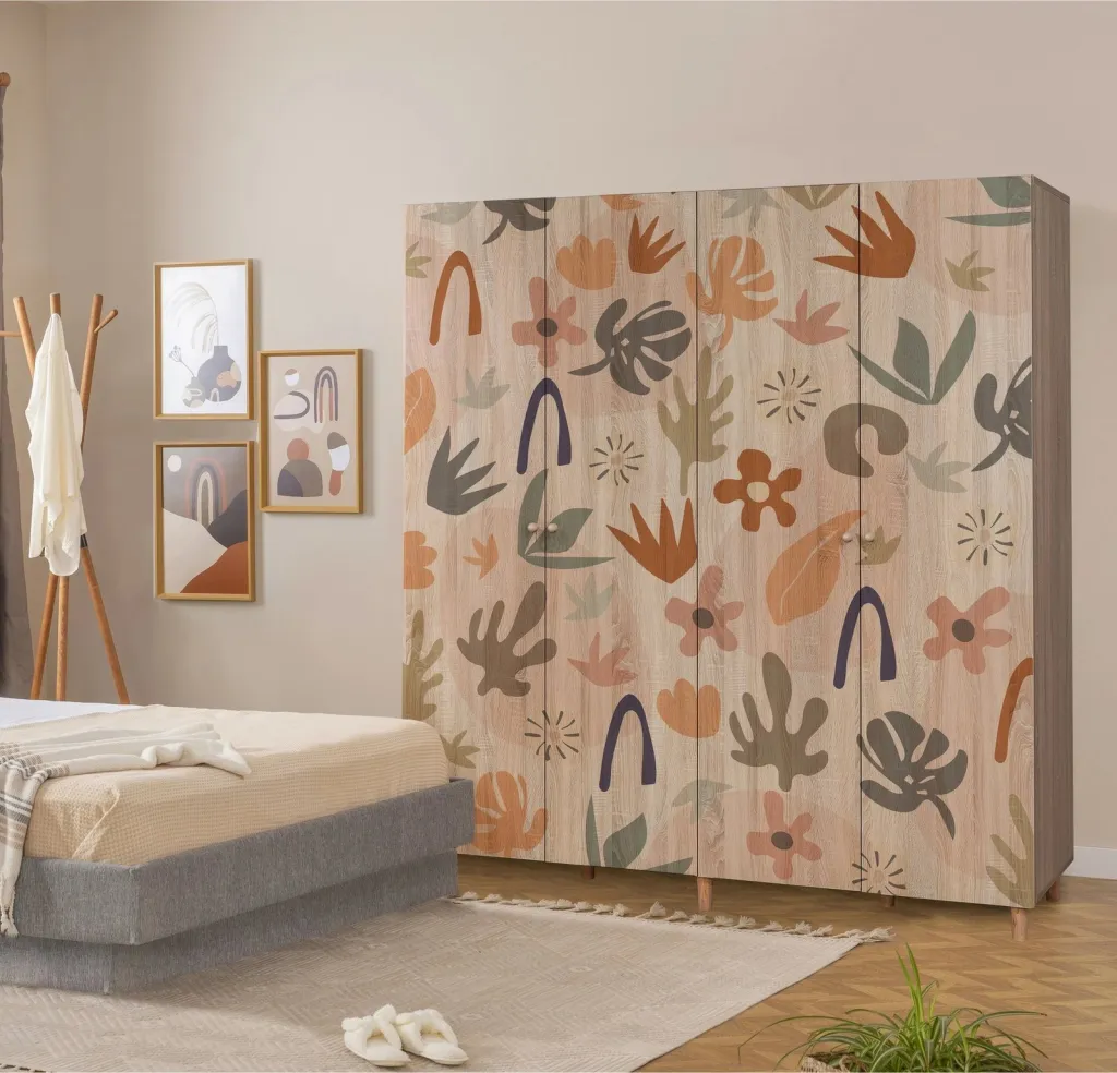 Dollap Sonomo me dekor, Skye Decor, Loni 4 -906 - 1