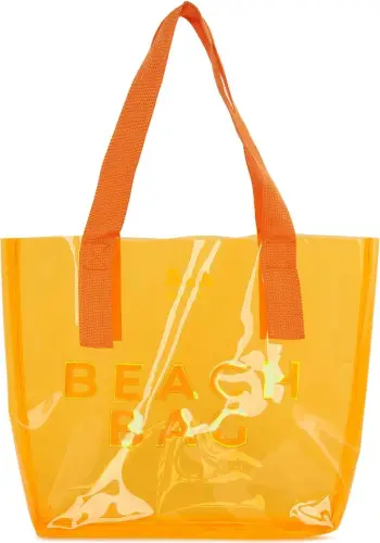 Çantë plazhi e madhe, portokalli, Zoozie Bags, 7257 - 82940