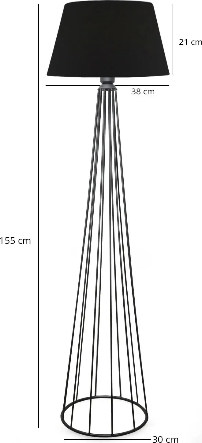 Llambë dyshemeje Opviq, AYD-3043, e zezë - 3