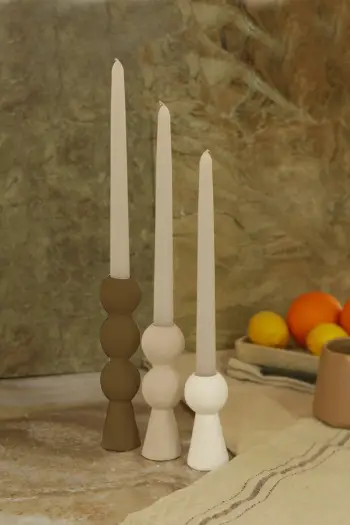 Set shandanësh (6 copë), Evila Originals, Piyon 3, ngjyrë kafe