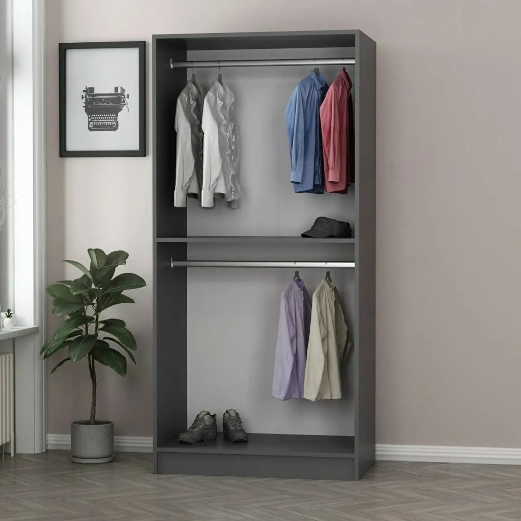 Dollap Skye Decor, pasqyrë Kale, anthracite dhe lis, 190cm - 6