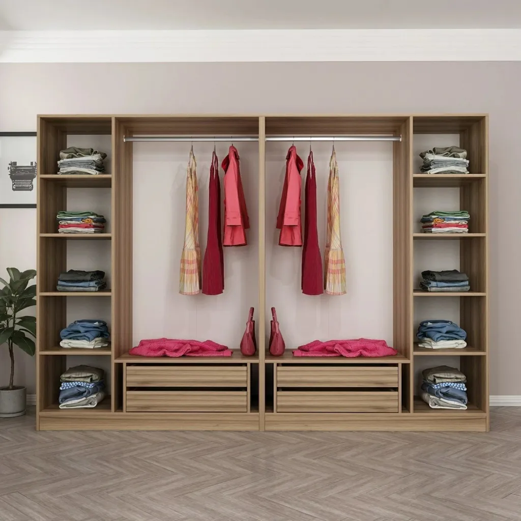 Dollap Skye Decor, ngjyrë dore, 270x210x52cm - 2