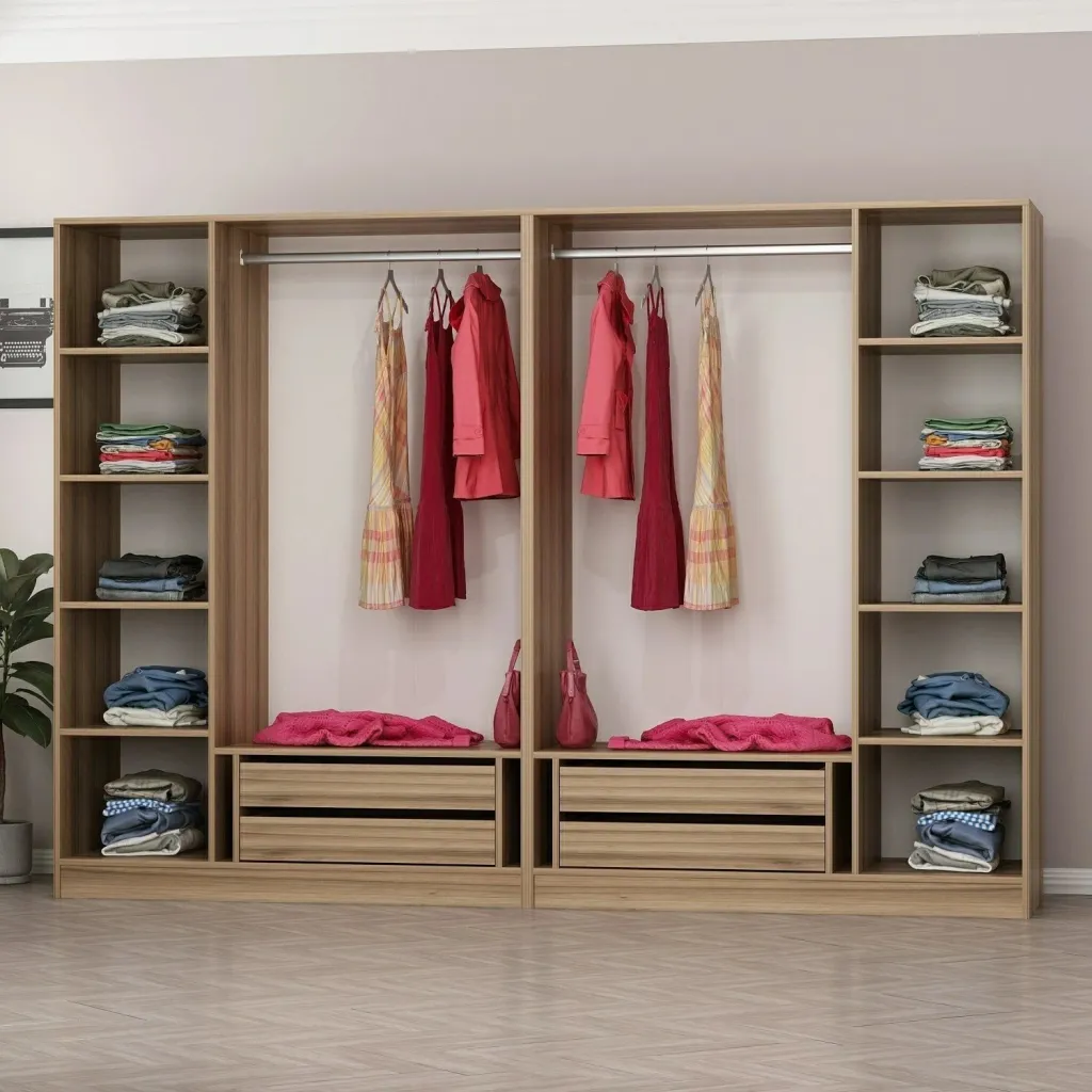 Dollap Skye Decor, ngjyrë dore, 270x210x52cm - 3