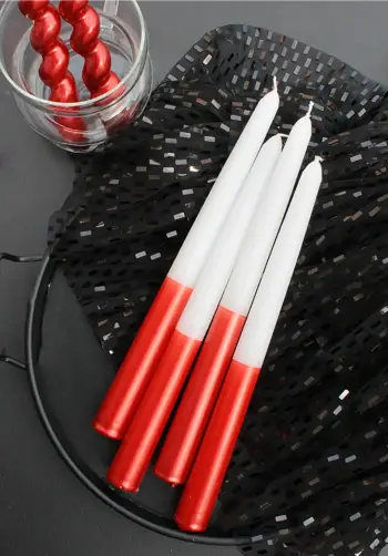 Set qirinjsh dekorativ (4 copë), dyngjyrësh, të kuq, Evila Originals