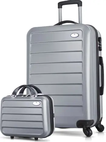 Set valixhesh (2 copë), gri, Zoozie Bags, 4865