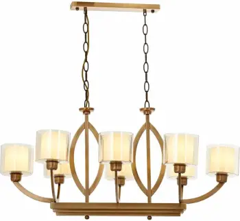 Llambë tavani Opviq, Av-1876-8E-Ym, krem, vintage, 90x100x55cm