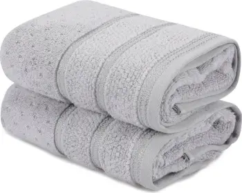 Set peshqirësh duarsh (2 copë), Mijolnir Arella, ngjyrë gri