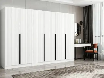 Dollap Skye Decor, Kale Plus, 7786, ngjyrë e bardhë, shumë rafte, 270x210x52 cm