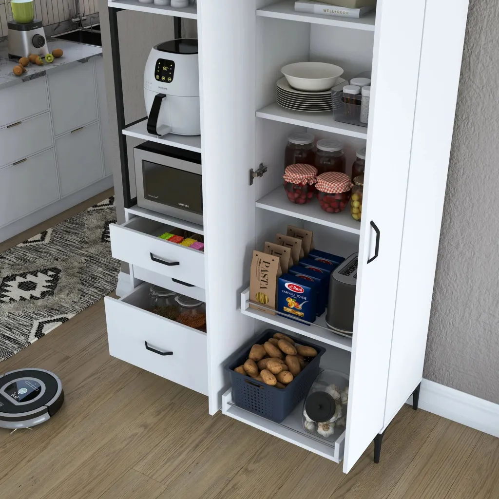 Dollap multifunksional Skye Decor, i bardhë, JE142 - 3106 - 7