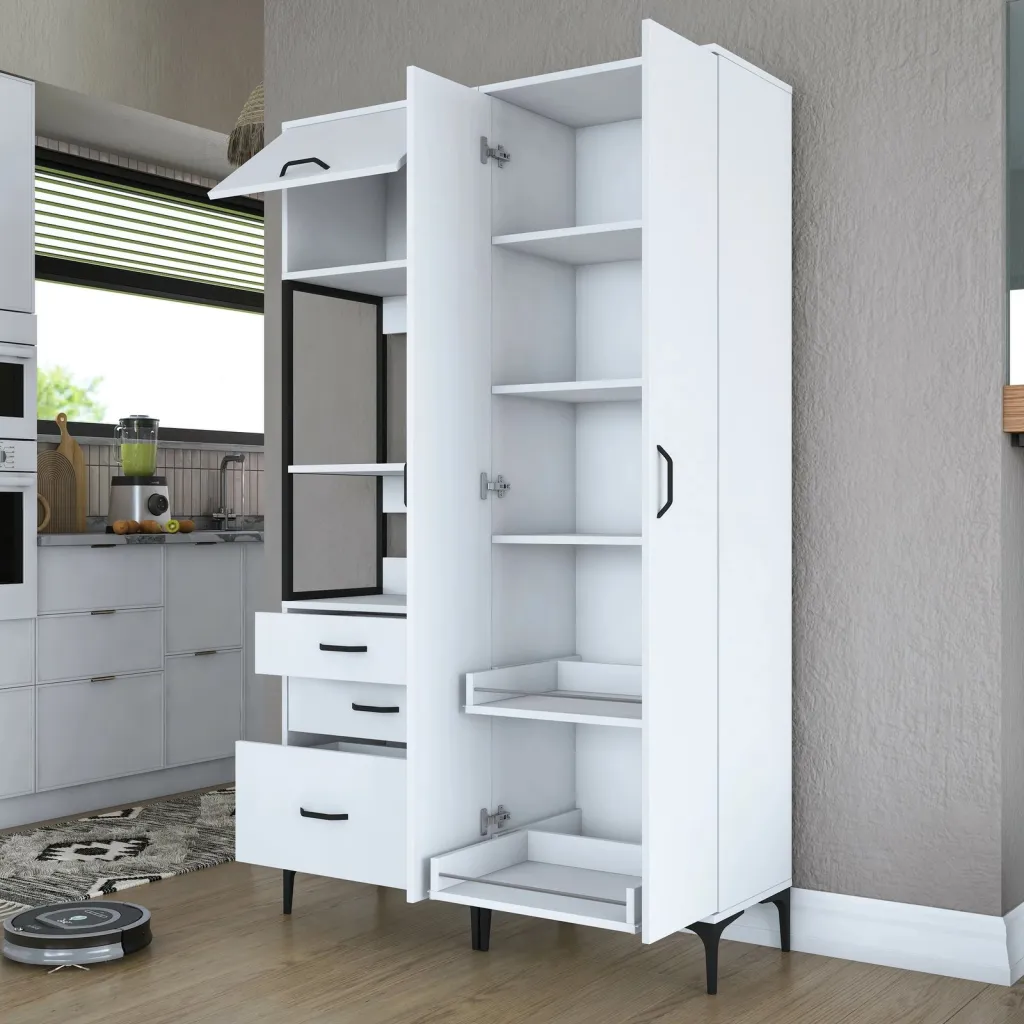 Dollap multifunksional Skye Decor, i bardhë, JE142 - 3106 - 8
